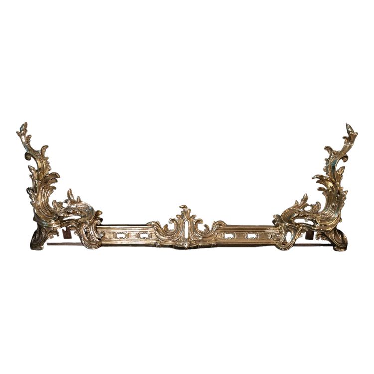 Louis XV Style Fireplace Andirons And Bars
