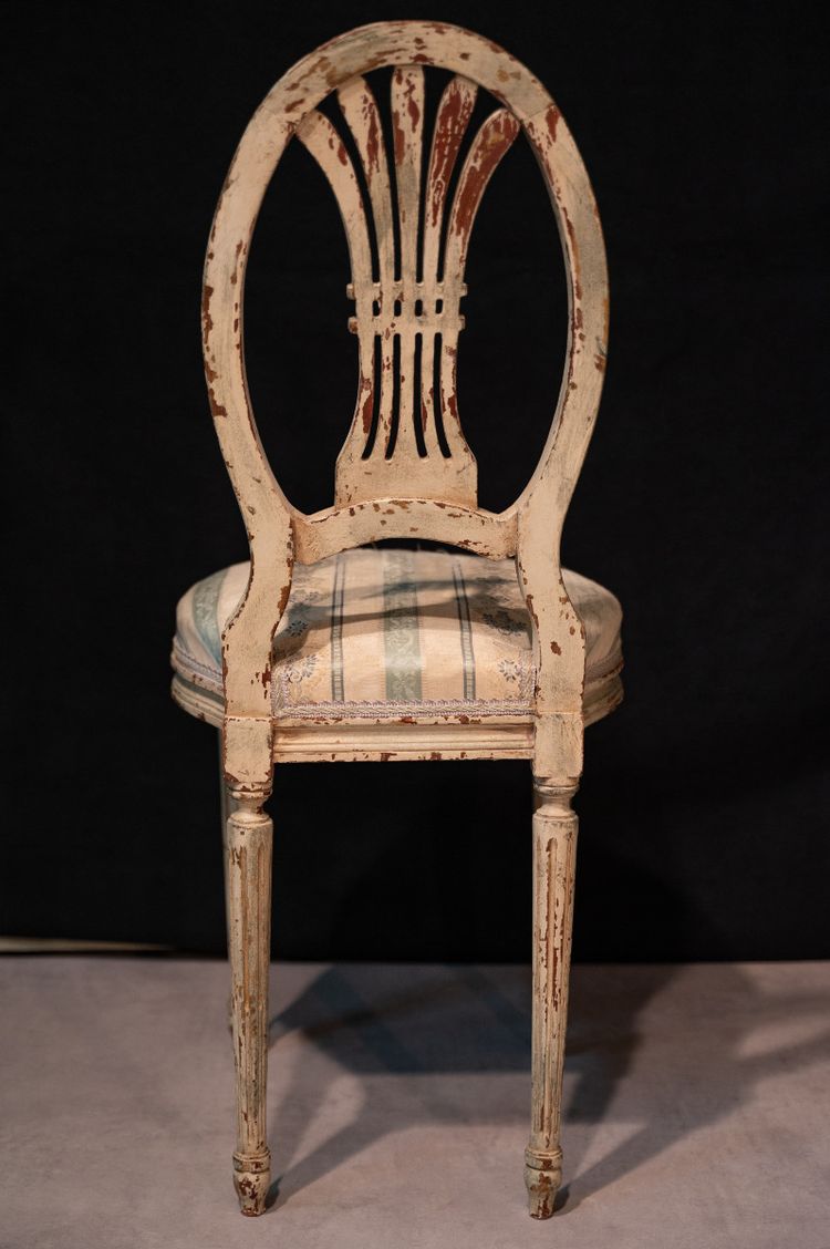 Coppia di sedie Rechampi in legno di Napoleone III