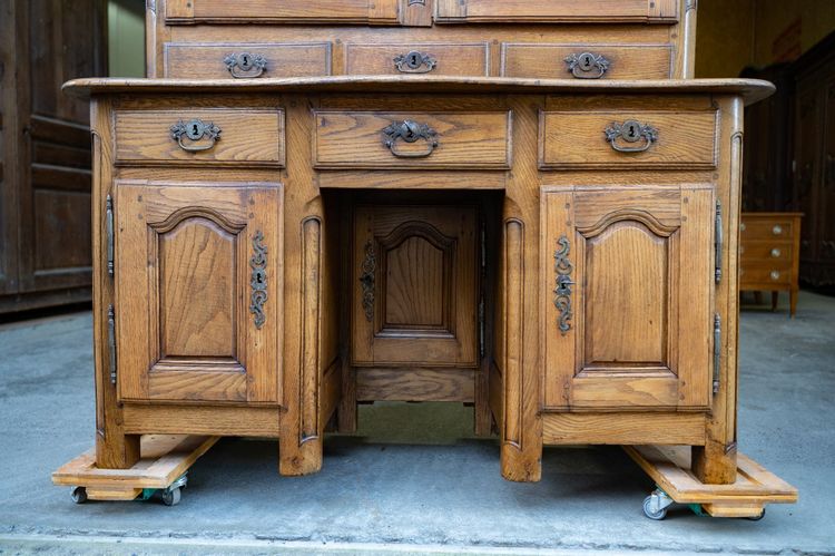 Schreibtisch Bücherregal In Eiche 18.