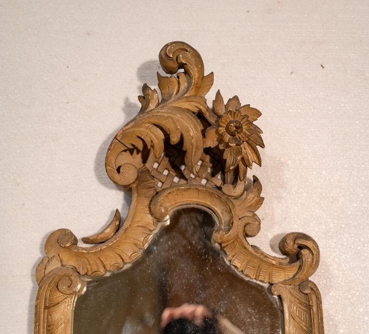 Narrow Louis XV style in-between mirror