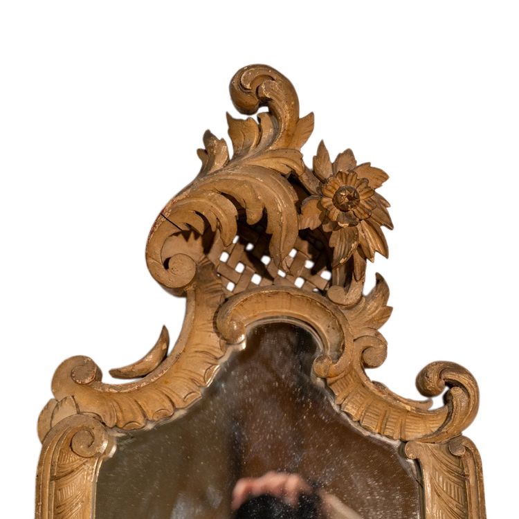 Narrow Louis XV style in-between mirror