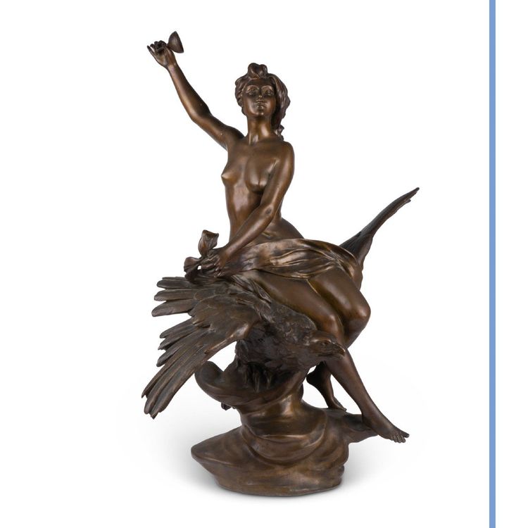Lucas Madrassi (1848-1919), Ebe, bronzo, XIX secolo