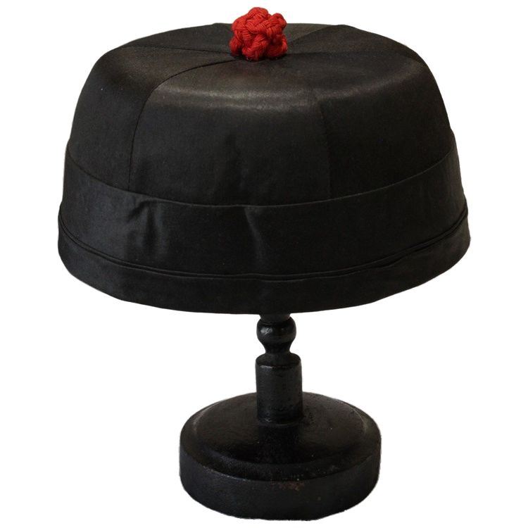 Cappello tradizionale cinese Manchu, inizio XX secolo