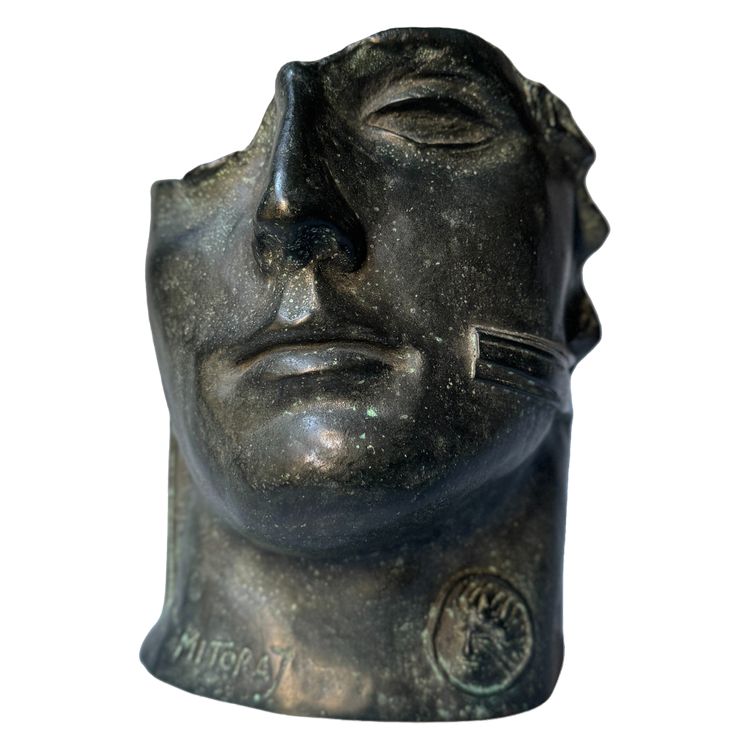 Scultura - Igor Mitoraj "Centurion II" - Volto in bronzo