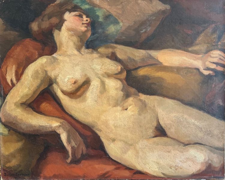Donna nuda addormentata di Barat Levraux