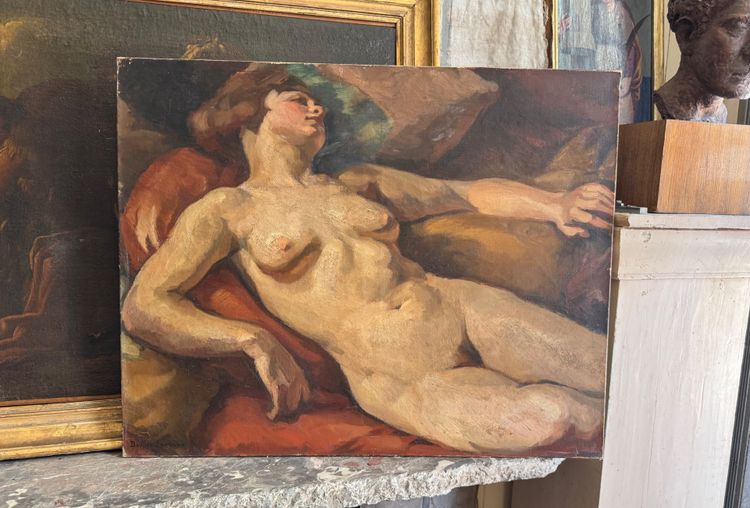 Donna nuda addormentata di Barat Levraux