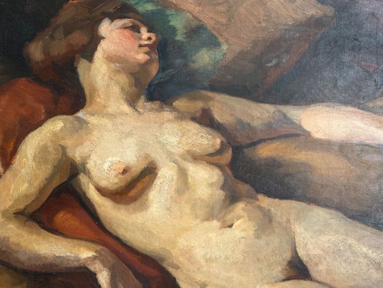 Donna nuda addormentata di Barat Levraux