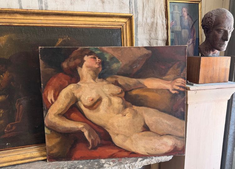Donna nuda addormentata di Barat Levraux