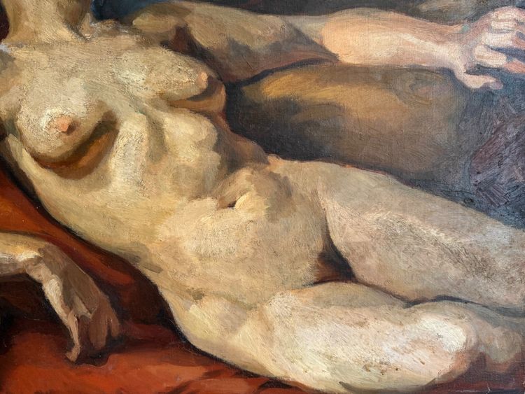 Donna nuda addormentata di Barat Levraux