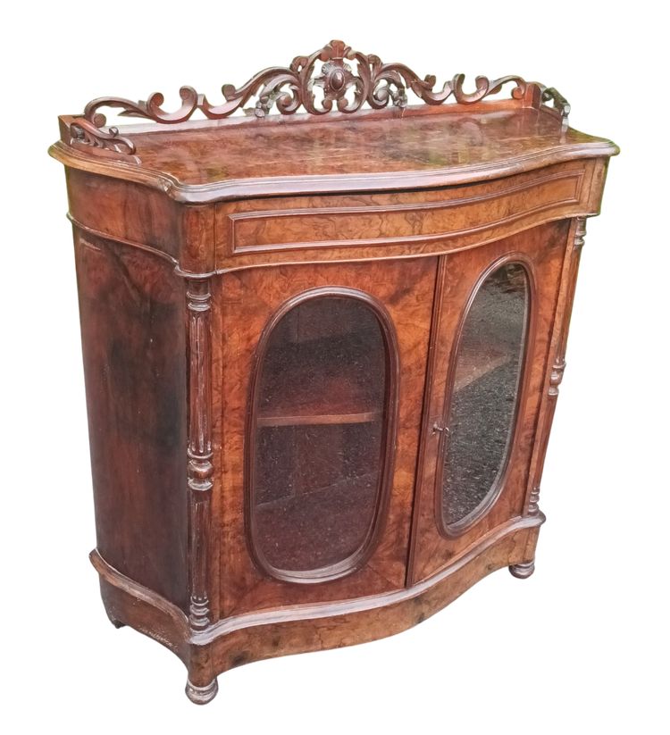 Vetrina in palissandro d'epoca Napoleone III