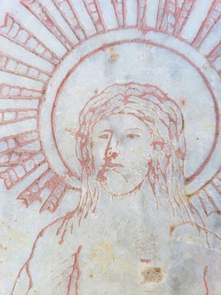 Stele in marmo, Cristo della Resurrezione, XVI-XVII secolo