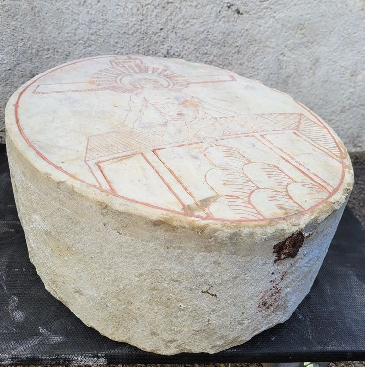 Stele in marmo, Cristo della Resurrezione, XVI-XVII secolo