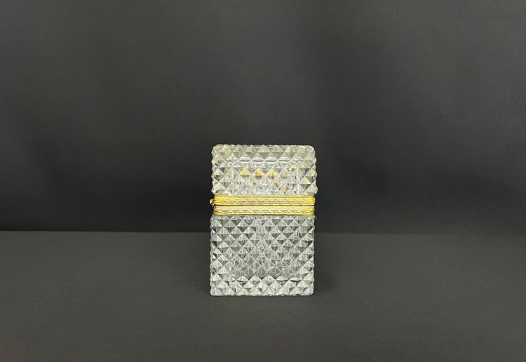 Diamond-cut crystal case, gilt bronze mount, France 19th century