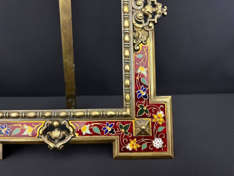 Gilt bronze frame with cloisonné enamels
