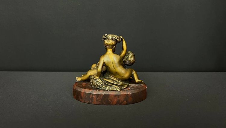 Statuetta in bronzo - Putti che giocano