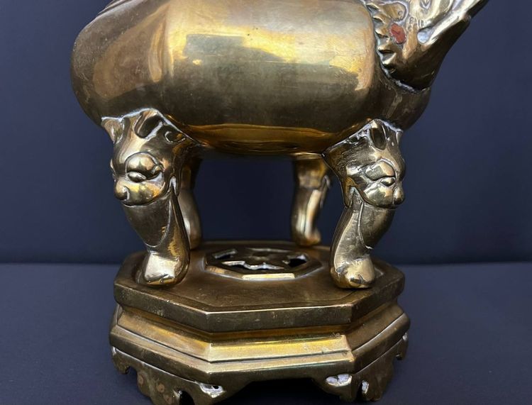 Brûle-parfum chinois en bronze – XXe siècle