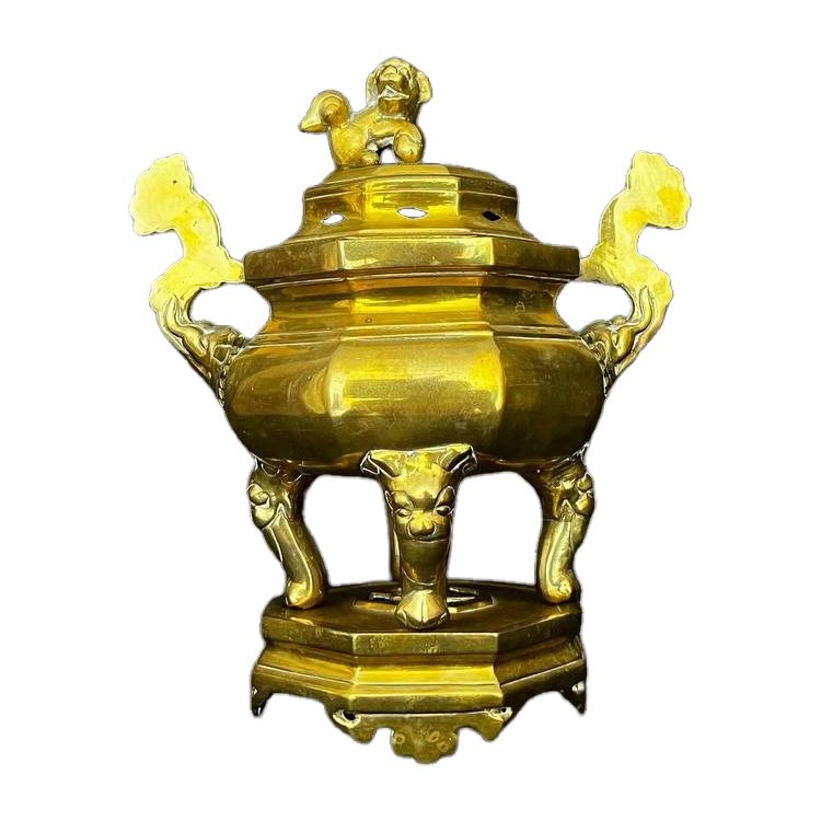 Brûle-parfum chinois en bronze – XXe siècle