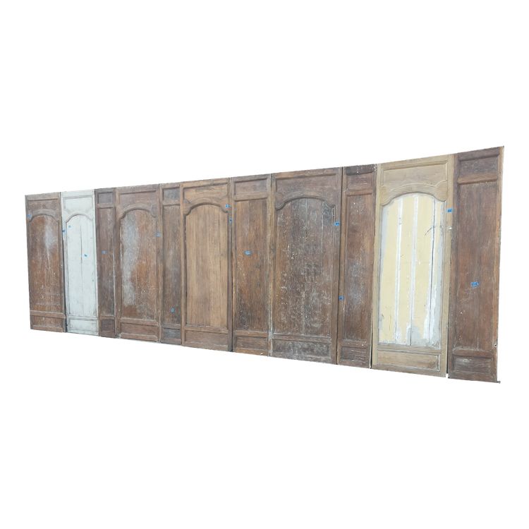 Nice lot of antique oak woodwork from the 18th century to restore - 11 linear meters