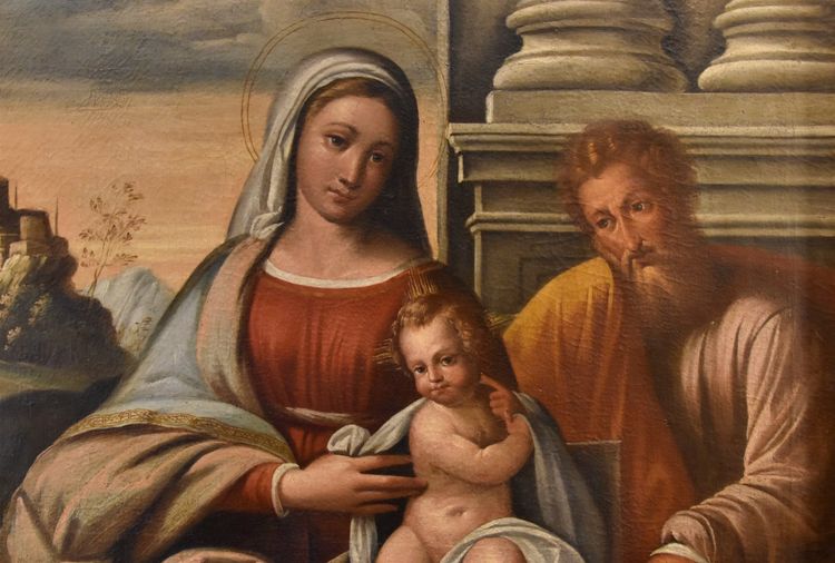 Madonna con Bambino e San Giuseppe, Benvenuto Tisi il Garofalo (1476 - 1559)