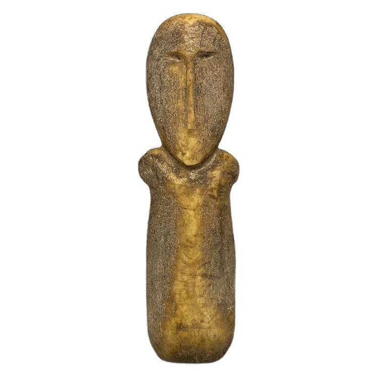 STATUETTE ANTHROPOMORPHE Style Okvik, Punuk Bering Strait, Alaska