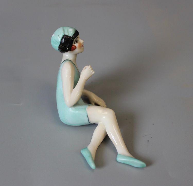 Porcelain bather circa 1920
