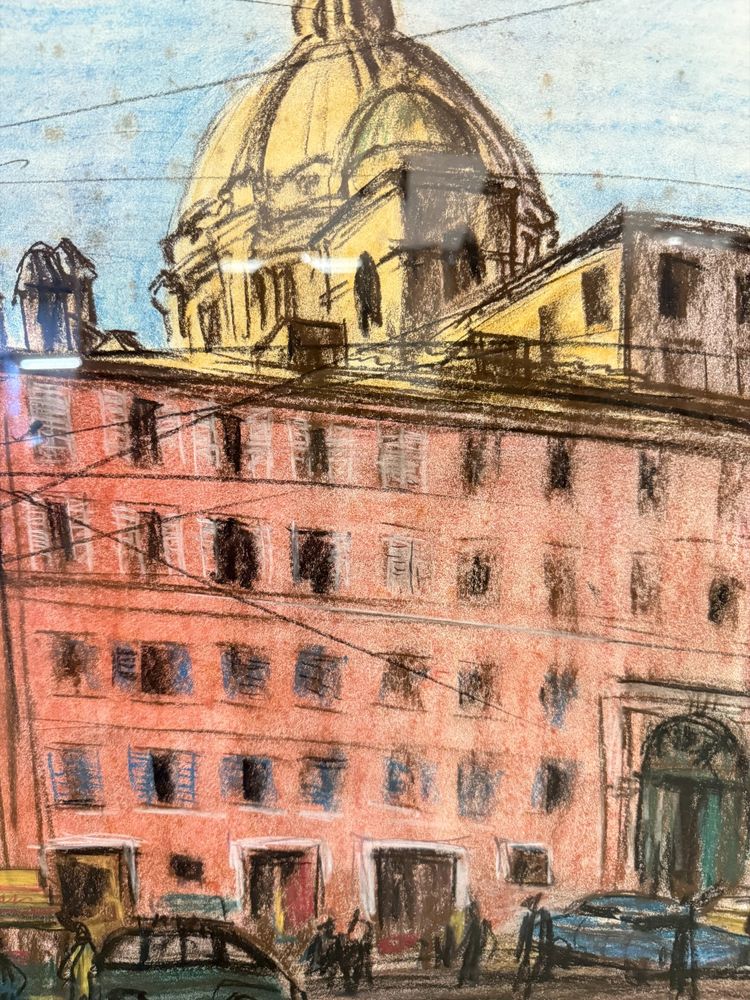 Drawing center of Rome 1964, Belau, 91x84cm