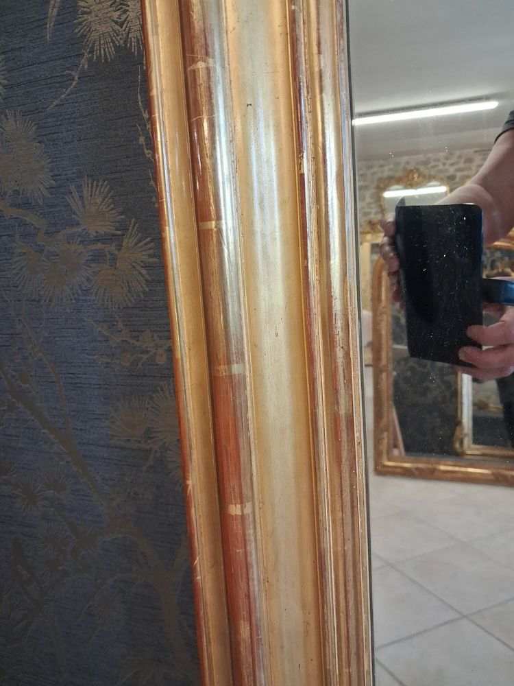 Miroir XIX à guirlandes  181 x 110