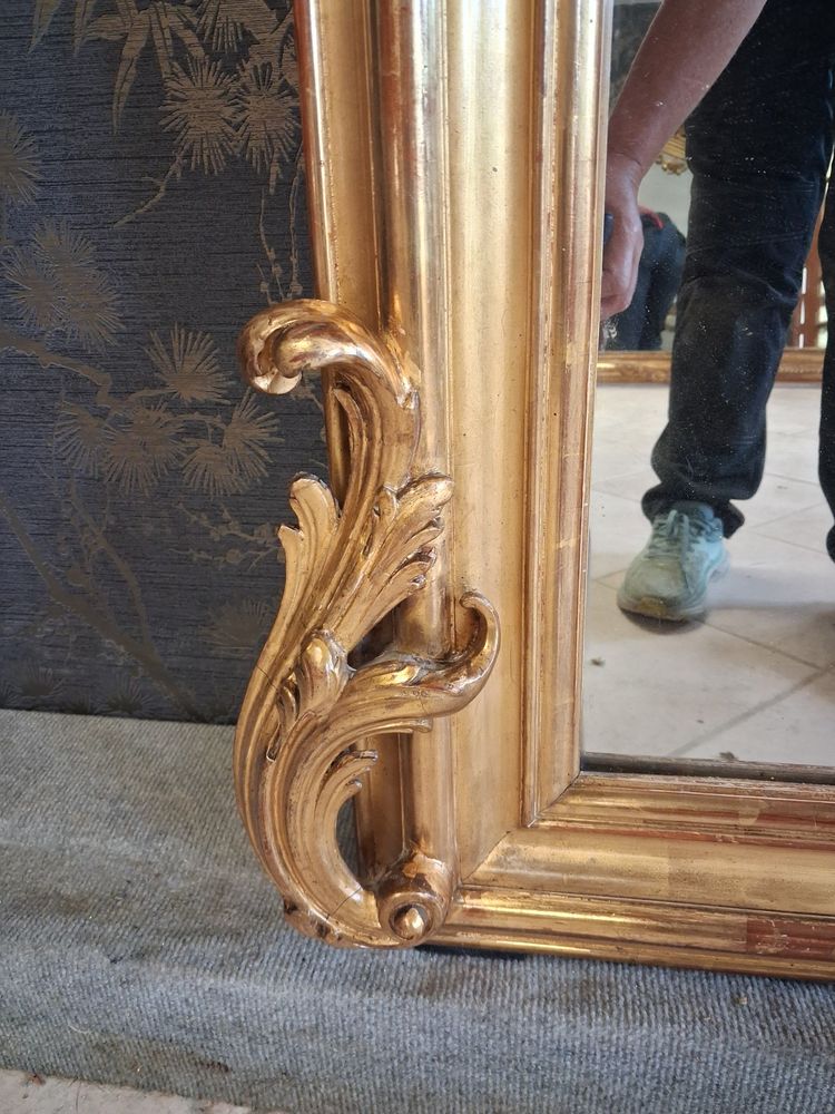 Miroir XIX à guirlandes  181 x 110