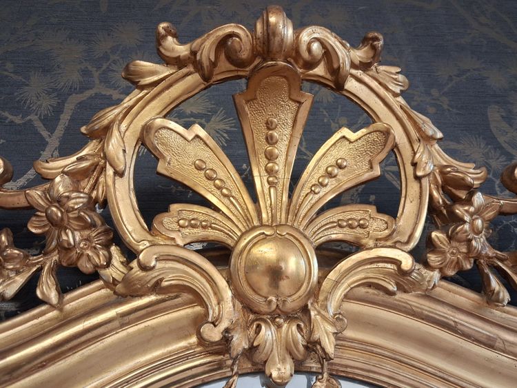 Miroir XIX à guirlandes  181 x 110