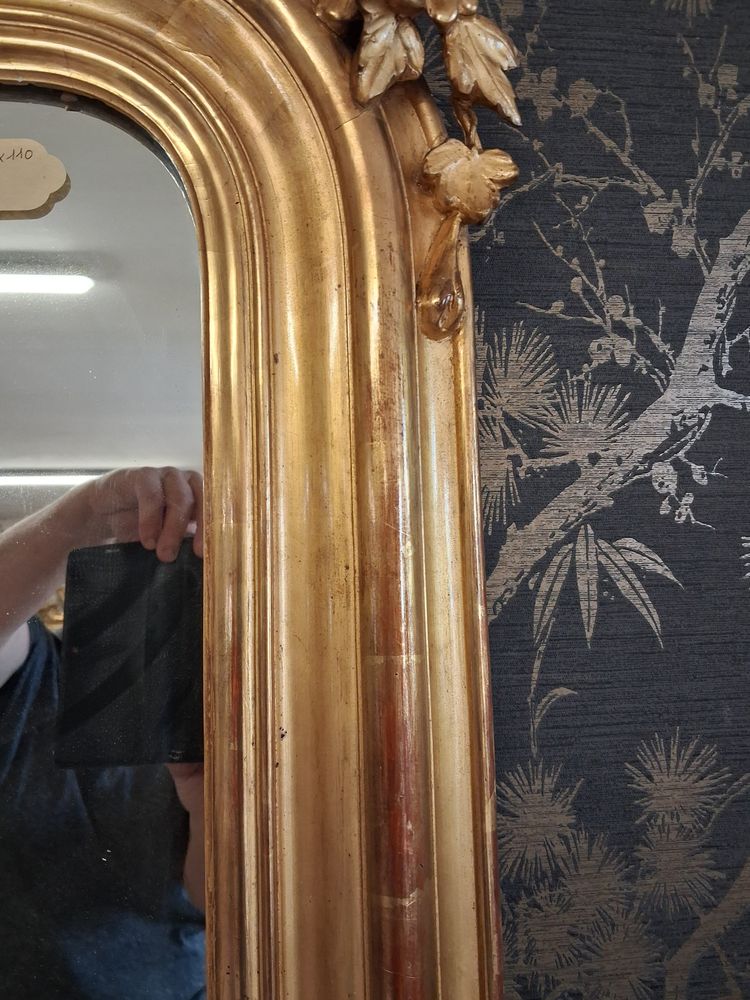 Miroir XIX à guirlandes  181 x 110