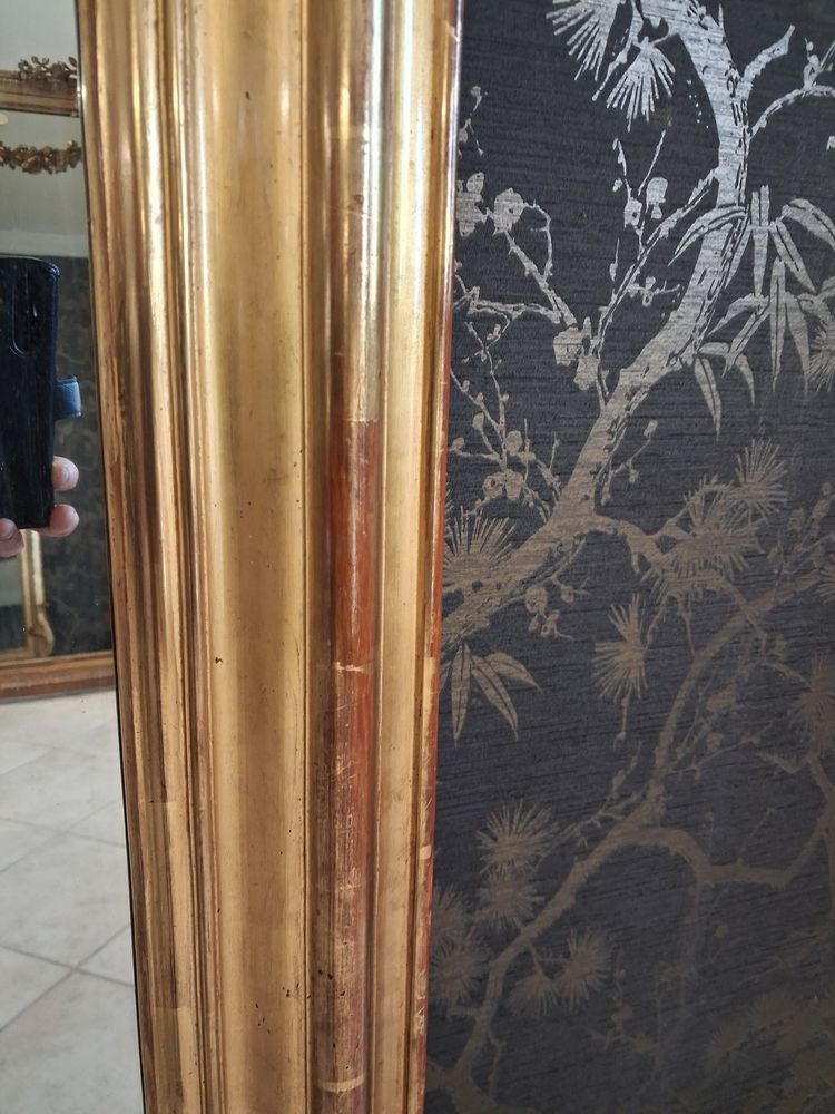 Miroir XIX à guirlandes  181 x 110