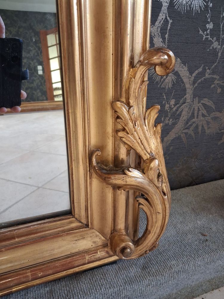 Miroir XIX à guirlandes  181 x 110