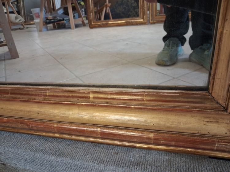 Miroir XIX à guirlandes  181 x 110