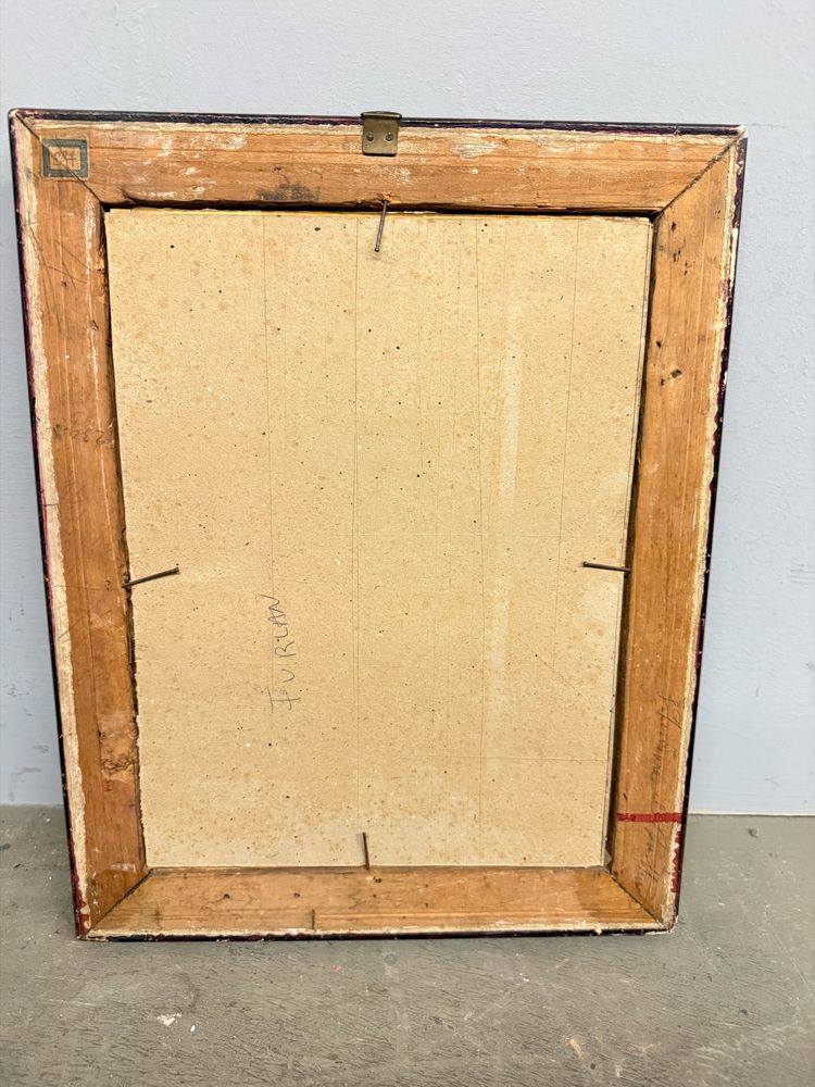 Acquarello Tito Ettore, XIX sec, risorgimento - Assedio Villa del Vascello Roma - 47x38 cm