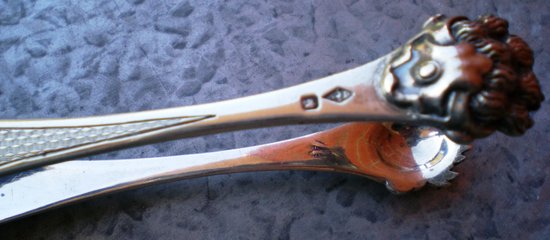 Solid silver pliers model Alphonse DEBAIN Goldsmith XIXth century (ref D 0105)