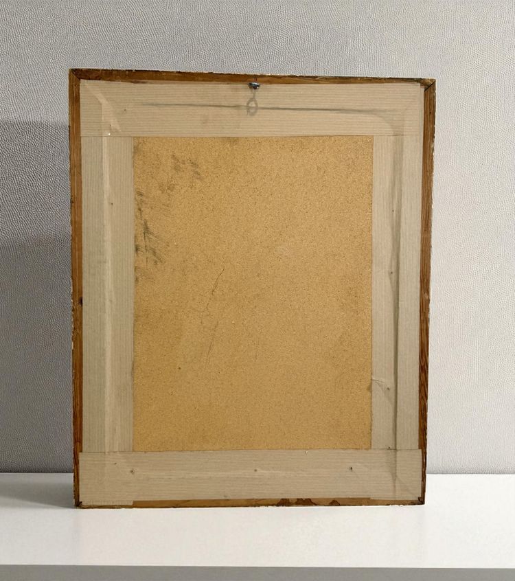 ROLAND DUBUC (PITTORE DI MONTMARTRE) CARTA A GUAZZO "LE SACRÉ CŒUR A PARIS