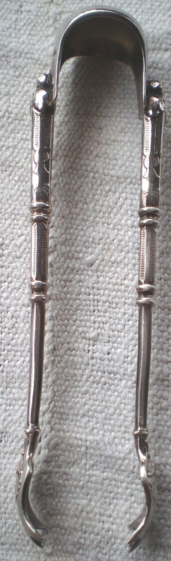 Silver plated sugar tongs "Russian" model Goldsmith SFAM