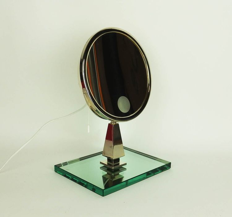 Illuminated table mirror by Maison Brot