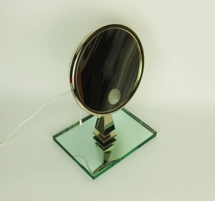 Illuminated table mirror by Maison Brot