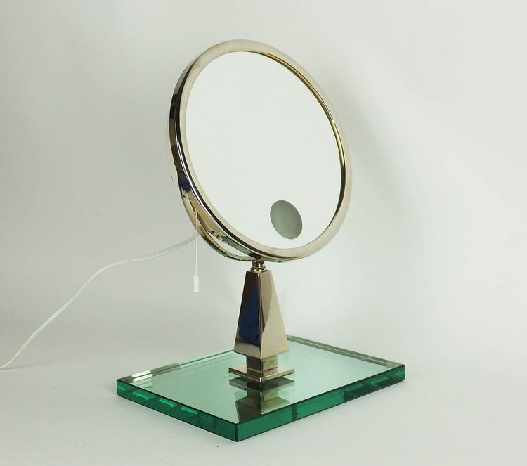 Illuminated table mirror by Maison Brot