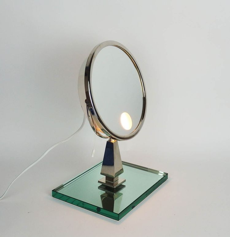 Illuminated table mirror by Maison Brot