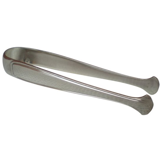 Solid silver sugar tongs minerva mark art deco model Boulenger silverware