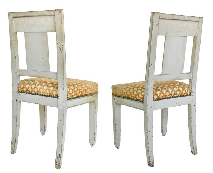 Pair of Consulate period chairs
