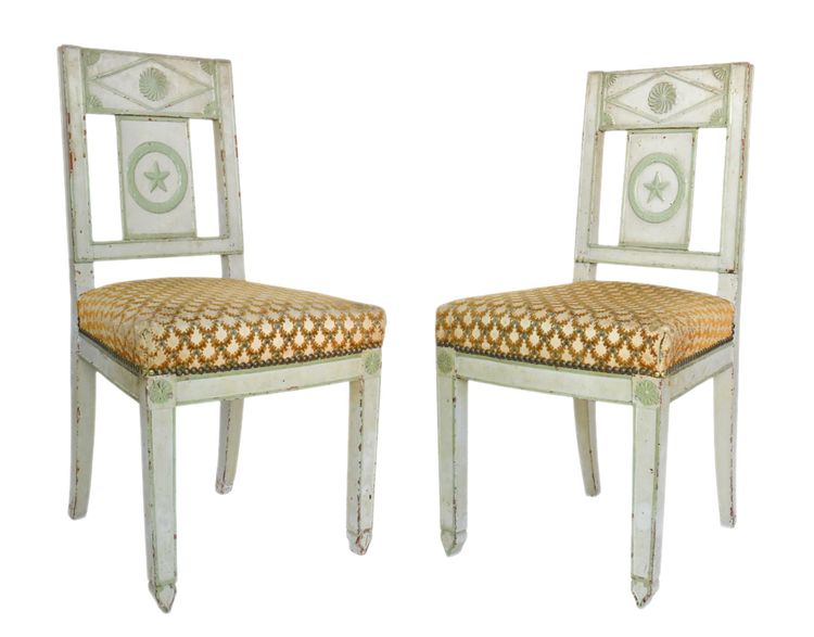 Pair of Consulate period chairs