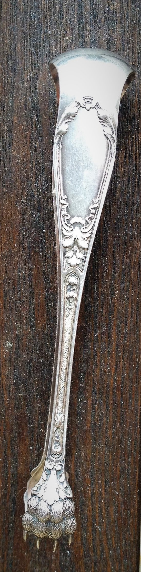 Sugar tongs in solid silver minerva mark louis XV model