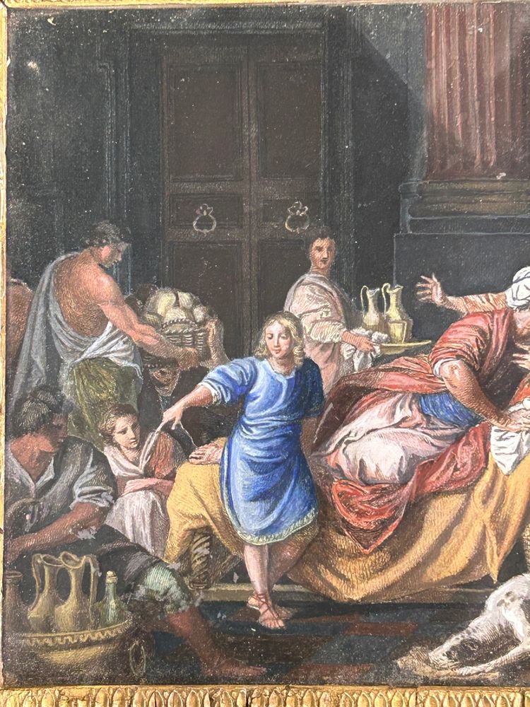 Pierre Hubert Subleyras ( 1699-1749) After, Le Repas Chez Simon Mixed Technique On Paper