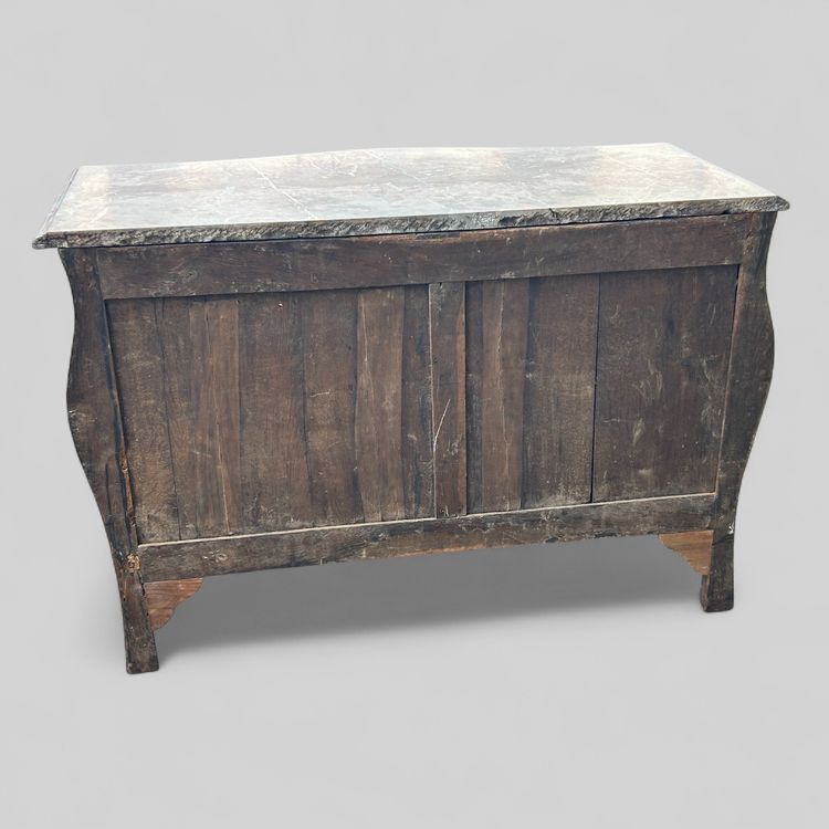 Importante Commode Tombeau En Marqueterie Estampillée De P. A Galligné époque Louis XV XVIIIème