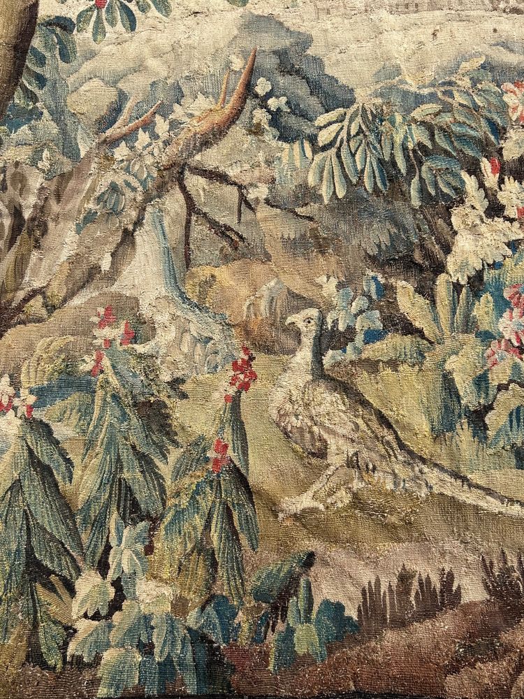 Verdure - Grande Tapisserie De La Manufacture Royale D'aubusson D'époque XVIIIème
