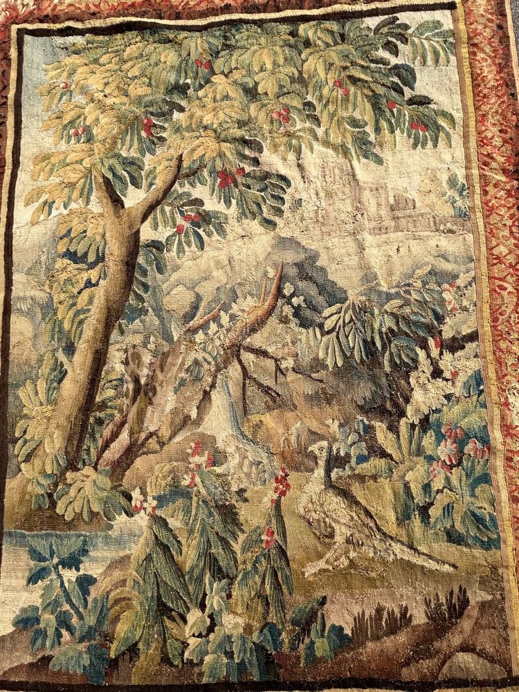 Verdure - Grande Tapisserie De La Manufacture Royale D'aubusson D'époque XVIIIème