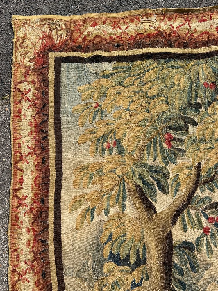 Verdure - Grande Tapisserie De La Manufacture Royale D'aubusson D'époque XVIIIème